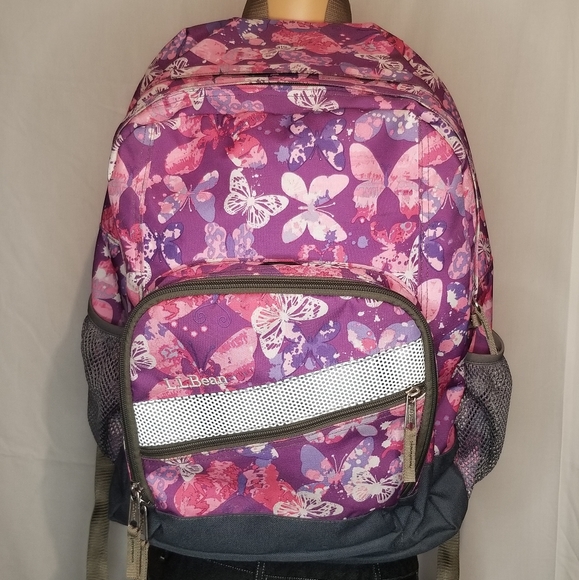 L.L. Bean Other - L.L.Bean Purple/Pink Butterfly Bookbag NWOT